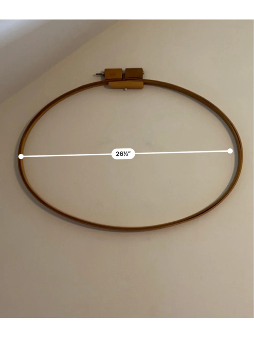 Oval Embroidery Hoop 18 x 26.5 Inch Craft Frame Quilting Needlepoint